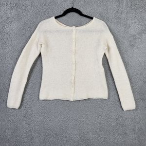 Sezane Gaspard Jumper Ivory buttons up Sweater Sz XS